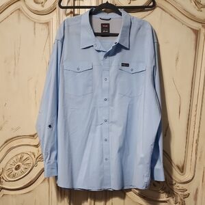 Wrangler Men's Sky Blue Casual Shirt